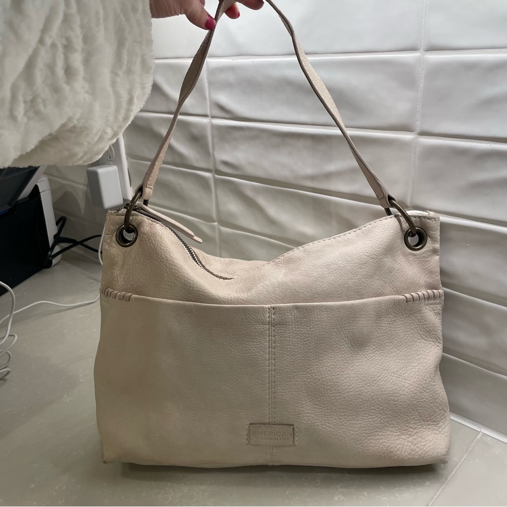 American Leather Co.  Shoulder Bag with Grommet Strap